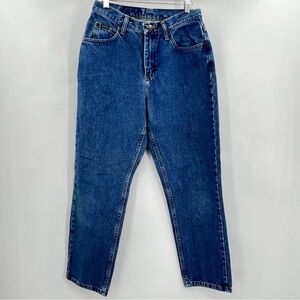 Riders Vintage Classic High Waisted Tapered Leg Blue Women's 100% Cotton Jean 8P